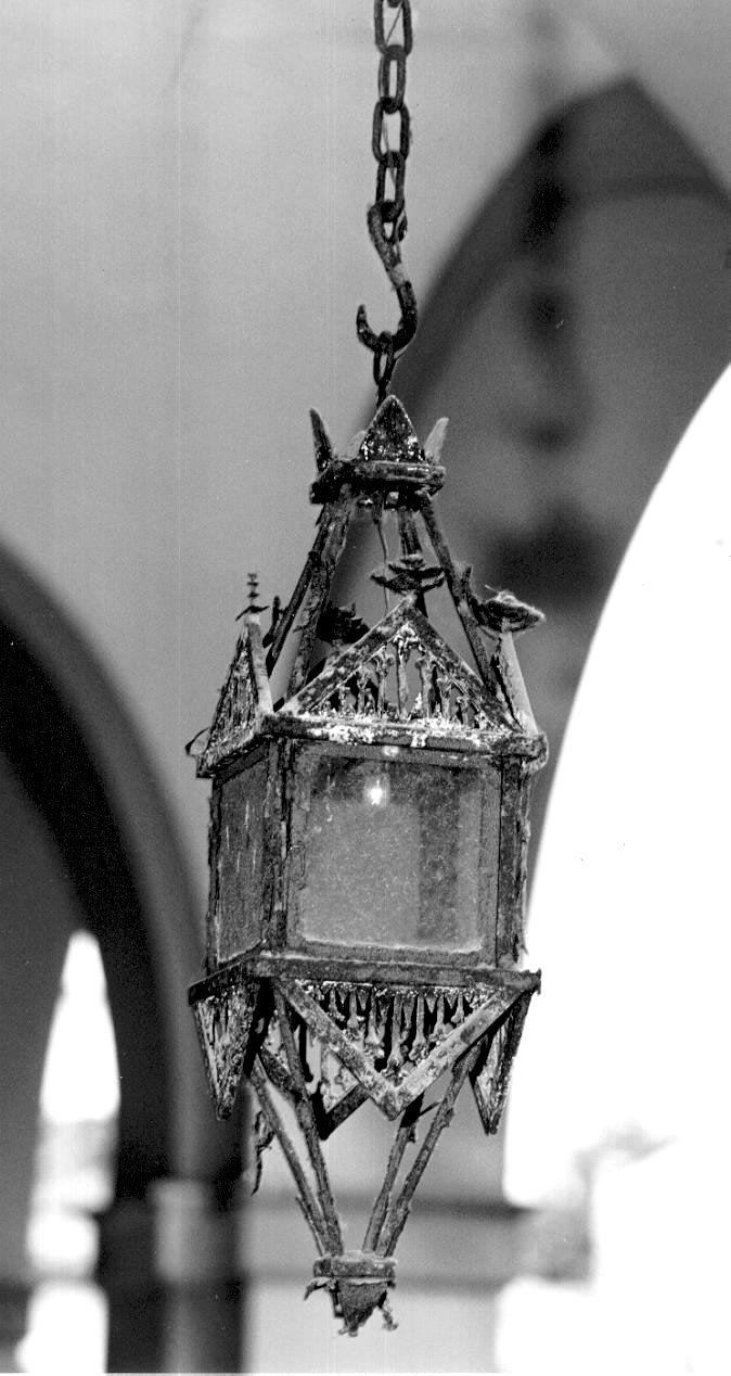 lampada pensile - ambito parmense (sec. XIX)