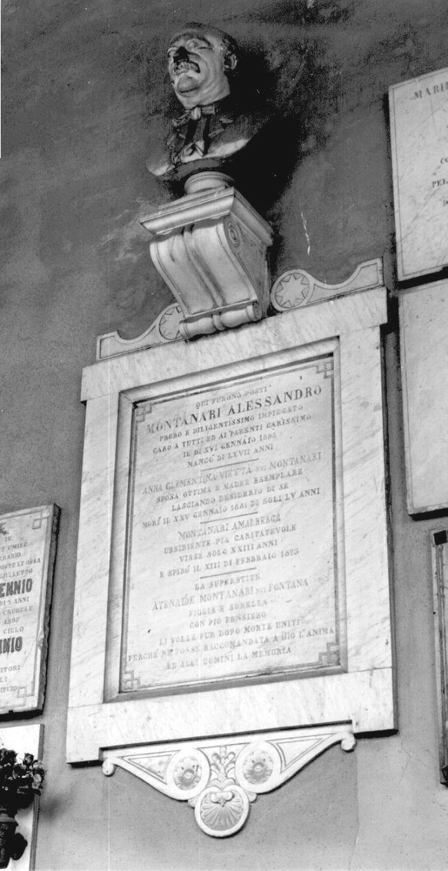 monumento funebre - ambito parmense (ultimo quarto sec. XIX)