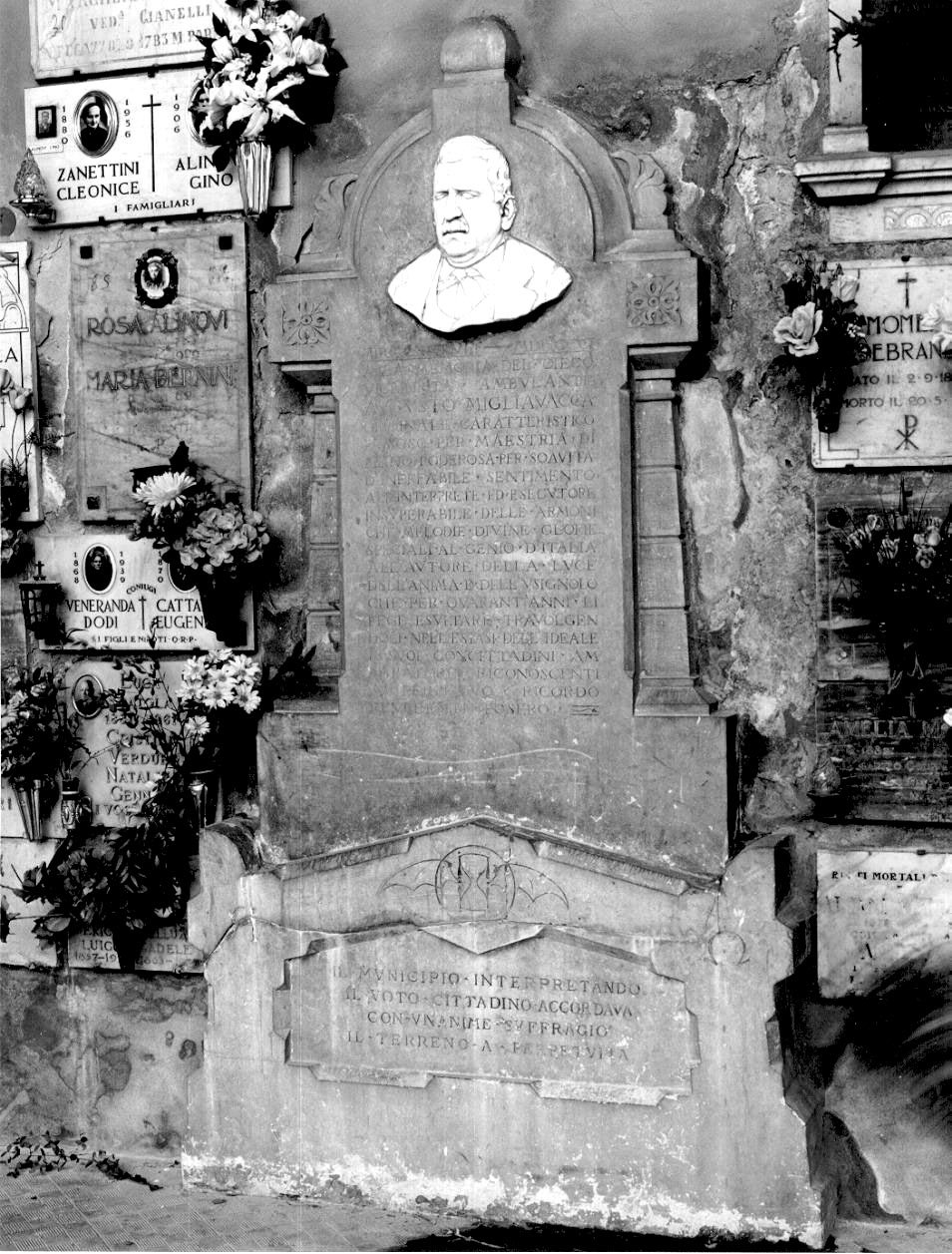monumento funebre - ambito parmense (sec. XX)