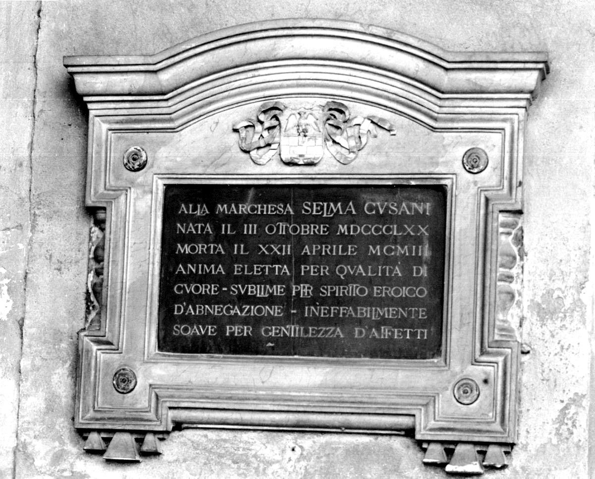 lapide tombale - ambito parmense (sec. XX)