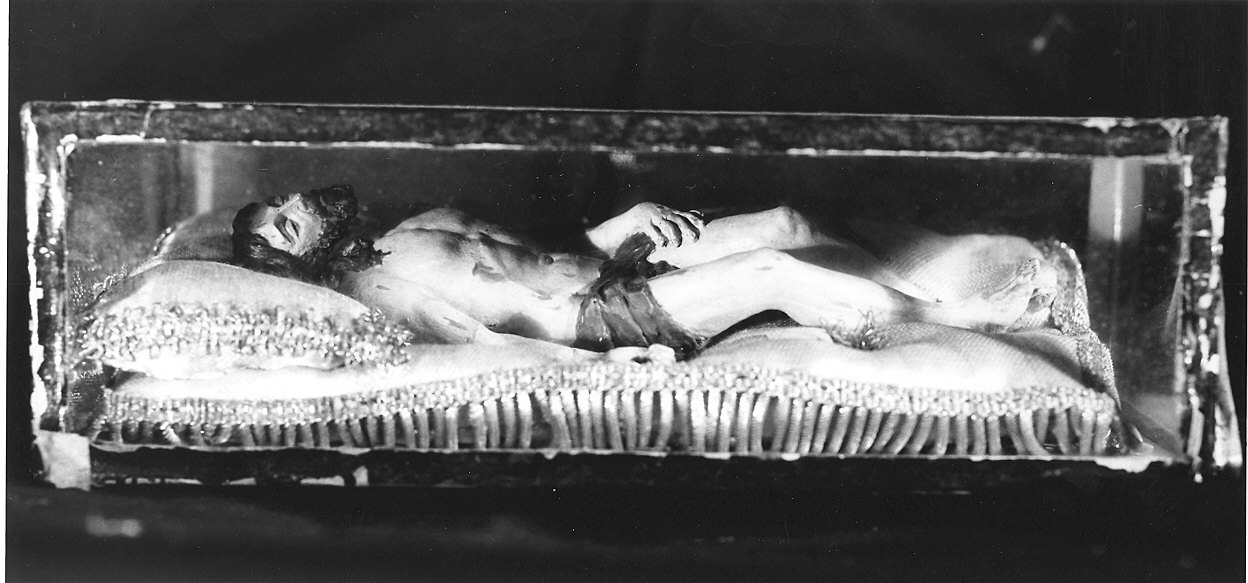 Cristo morto (statuetta) - ambito parmense (metà sec. XVII)