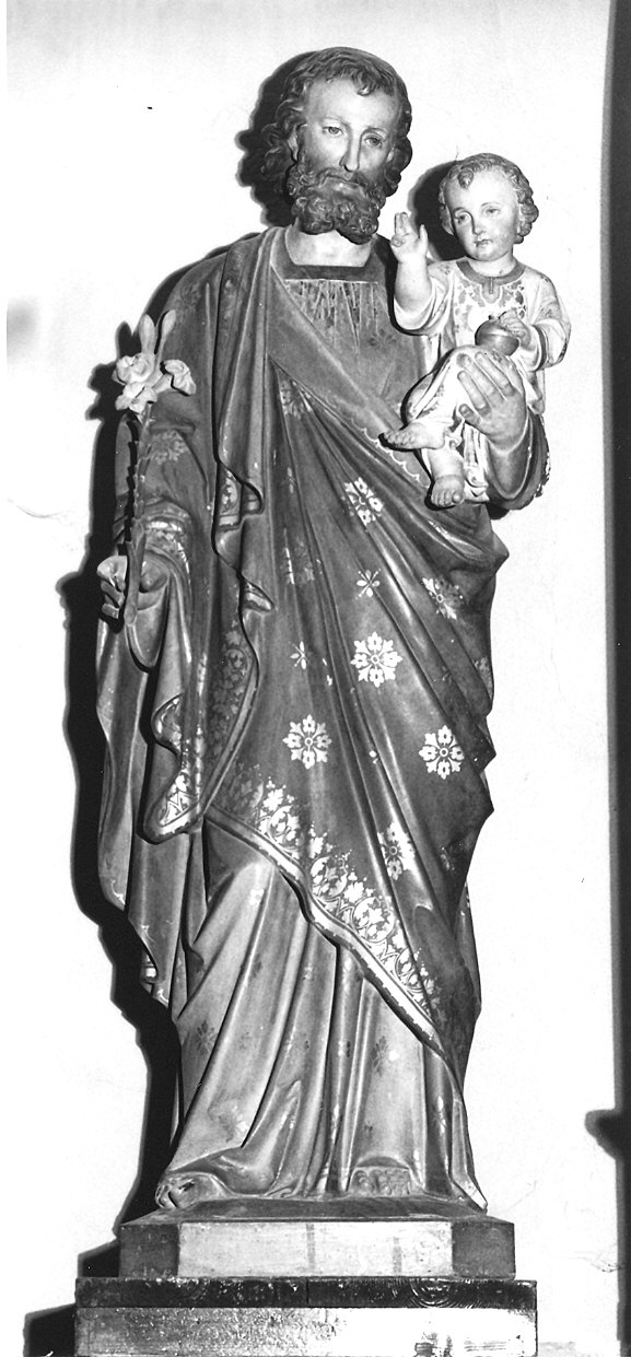 San Giuseppe e Gesù Bambino (statua) - produzione francese (ultimo quarto sec. XIX)