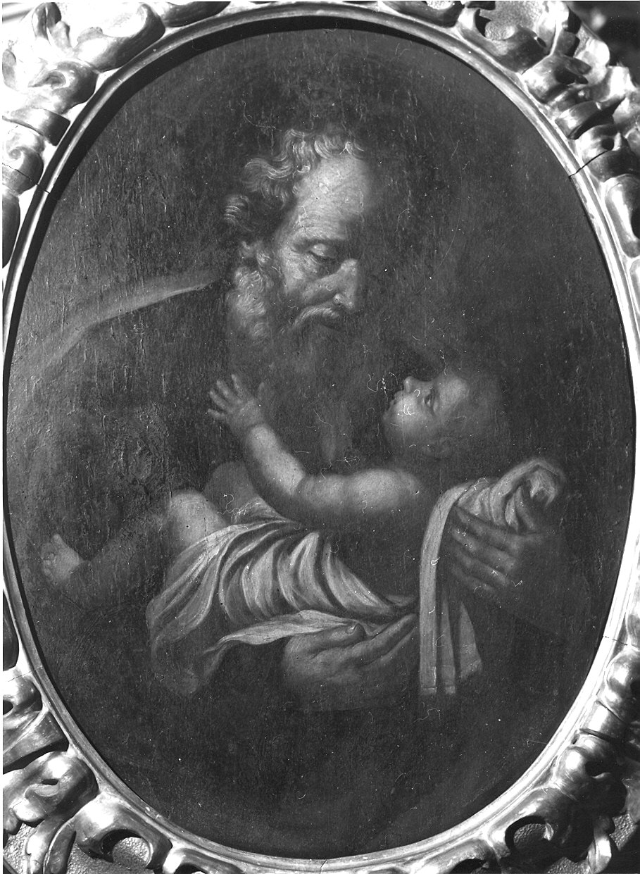 San Giuseppe e Gesù Bambino (dipinto) - ambito emiliano (metà sec. XVII)