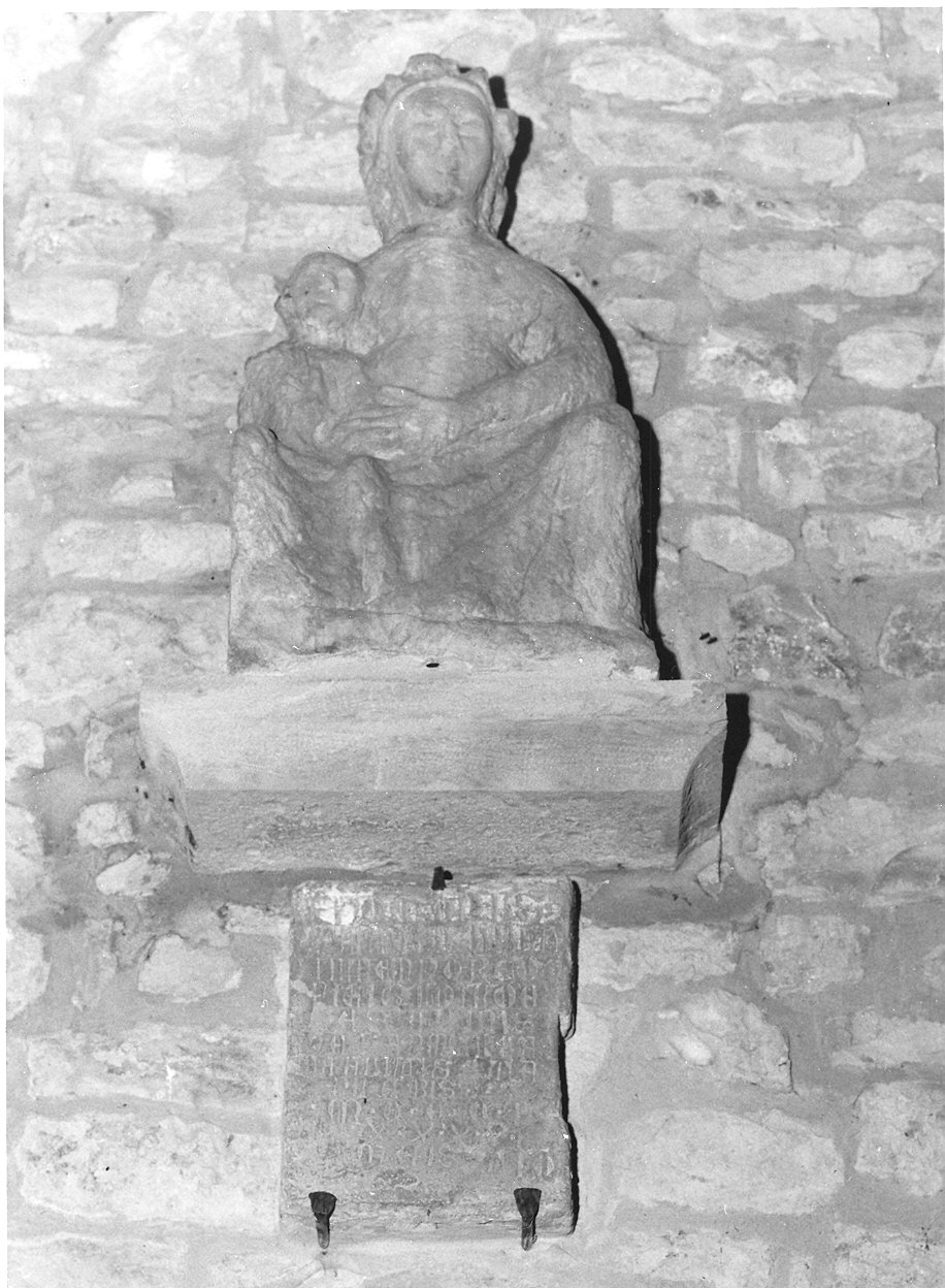 lapide commemorativa - ambito parmense (sec. XIV)