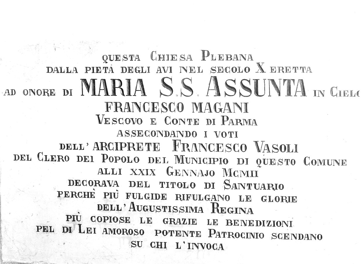 lapide commemorativa - ambito parmense (sec. XX)