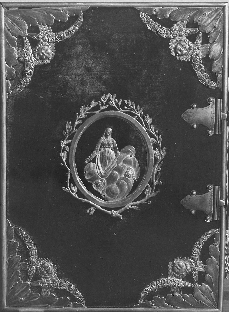 coperta di libro liturgico - ambito parmense (?) (primo quarto sec. XIX, sec. XX)