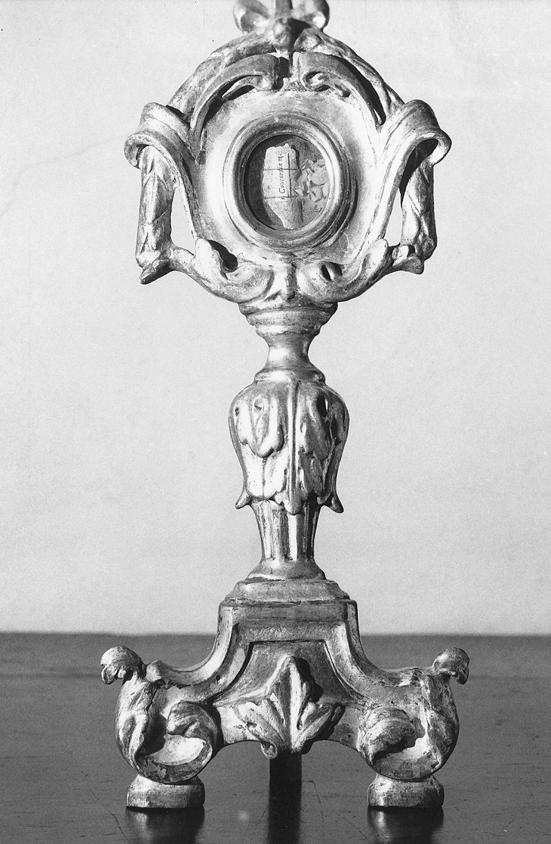 reliquiario - a ostensorio, serie - ambito parmense (ultimo quarto sec. XVIII)