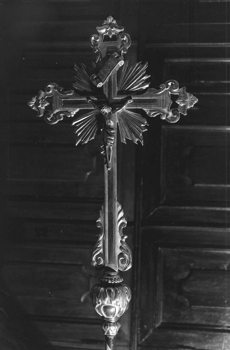 croce processionale - ambito parmense (seconda metà sec. XVIII)