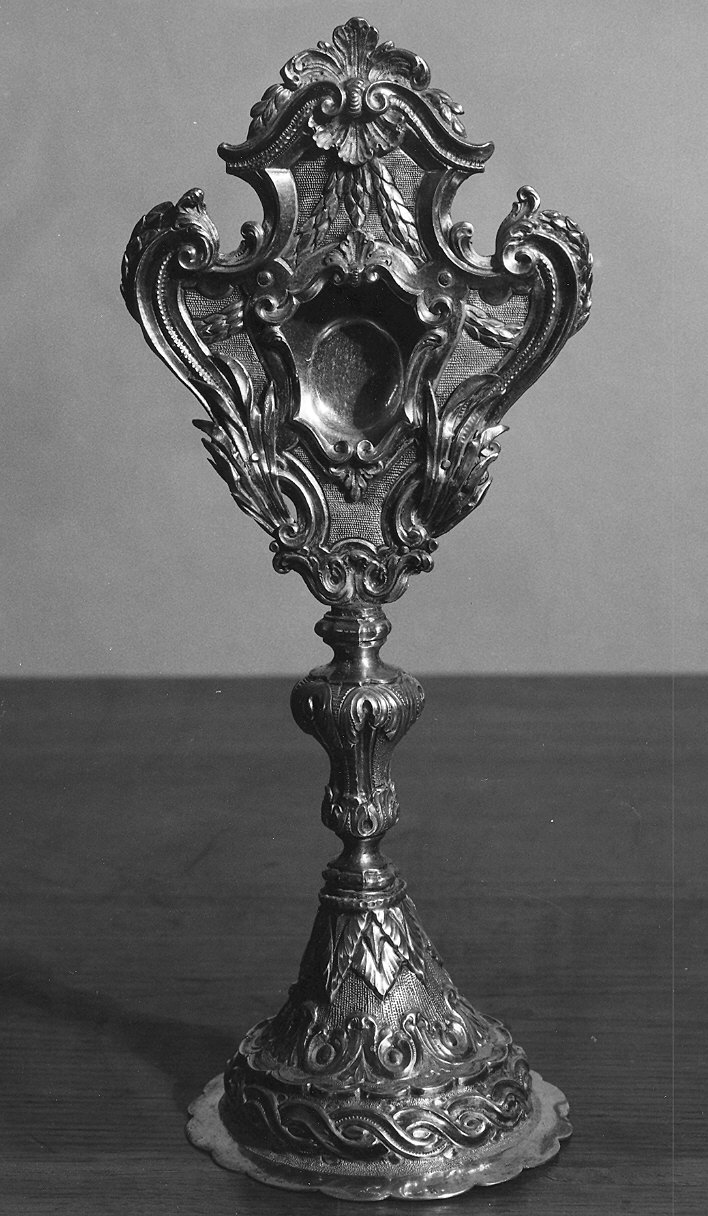 reliquiario - a ostensorio - ambito parmense (seconda metà sec. XVIII)