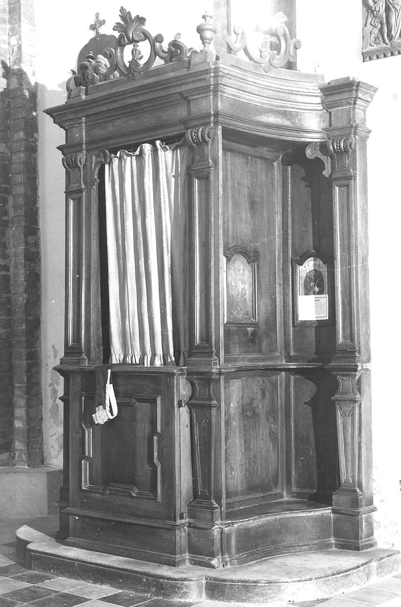 confessionale - ambito parmense (prima metà sec. XVIII)
