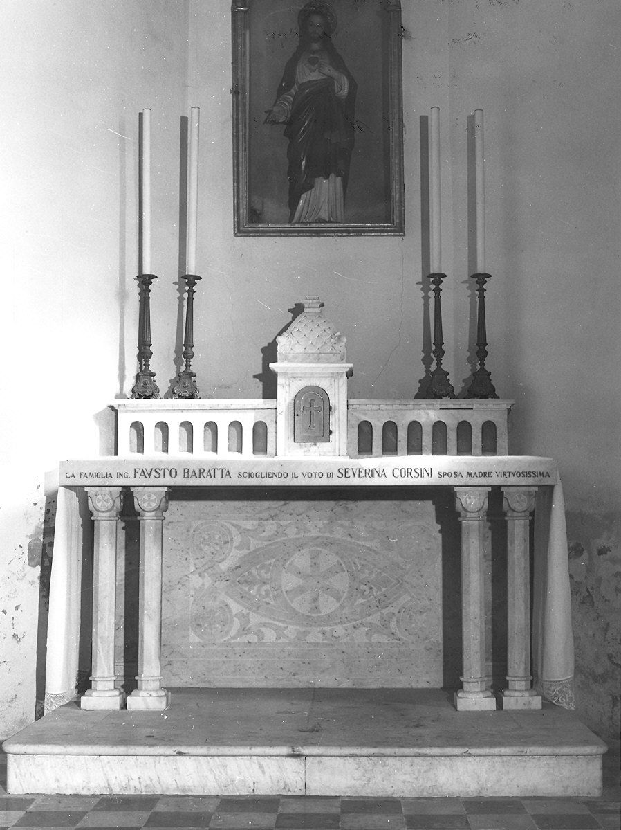 altare - ambito parmense (sec. XX)