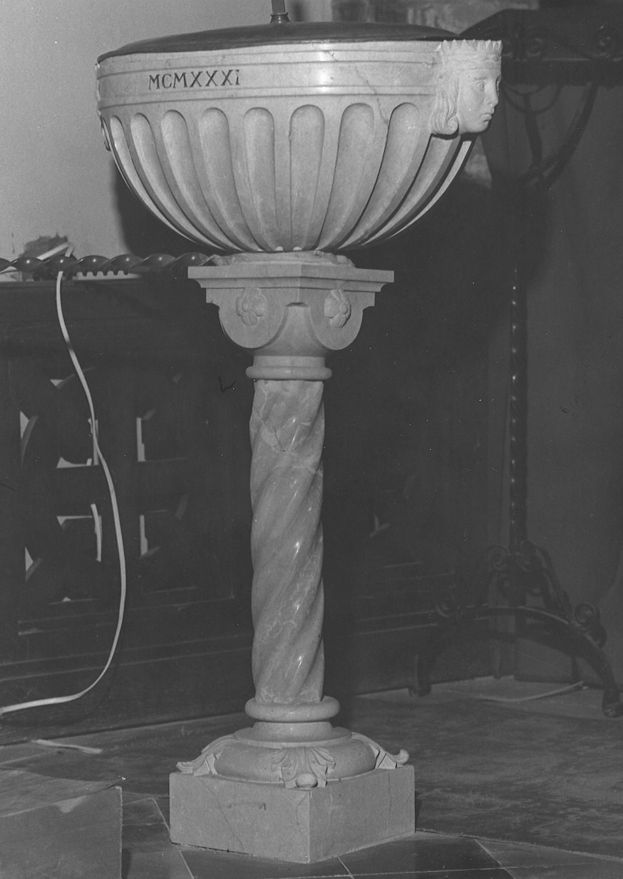 fonte battesimale - ambito parmense (?) (sec. XX)