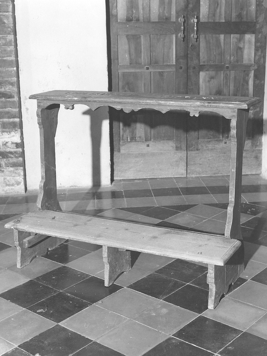 inginocchiatoio - ambito parmense (inizio sec. XX)