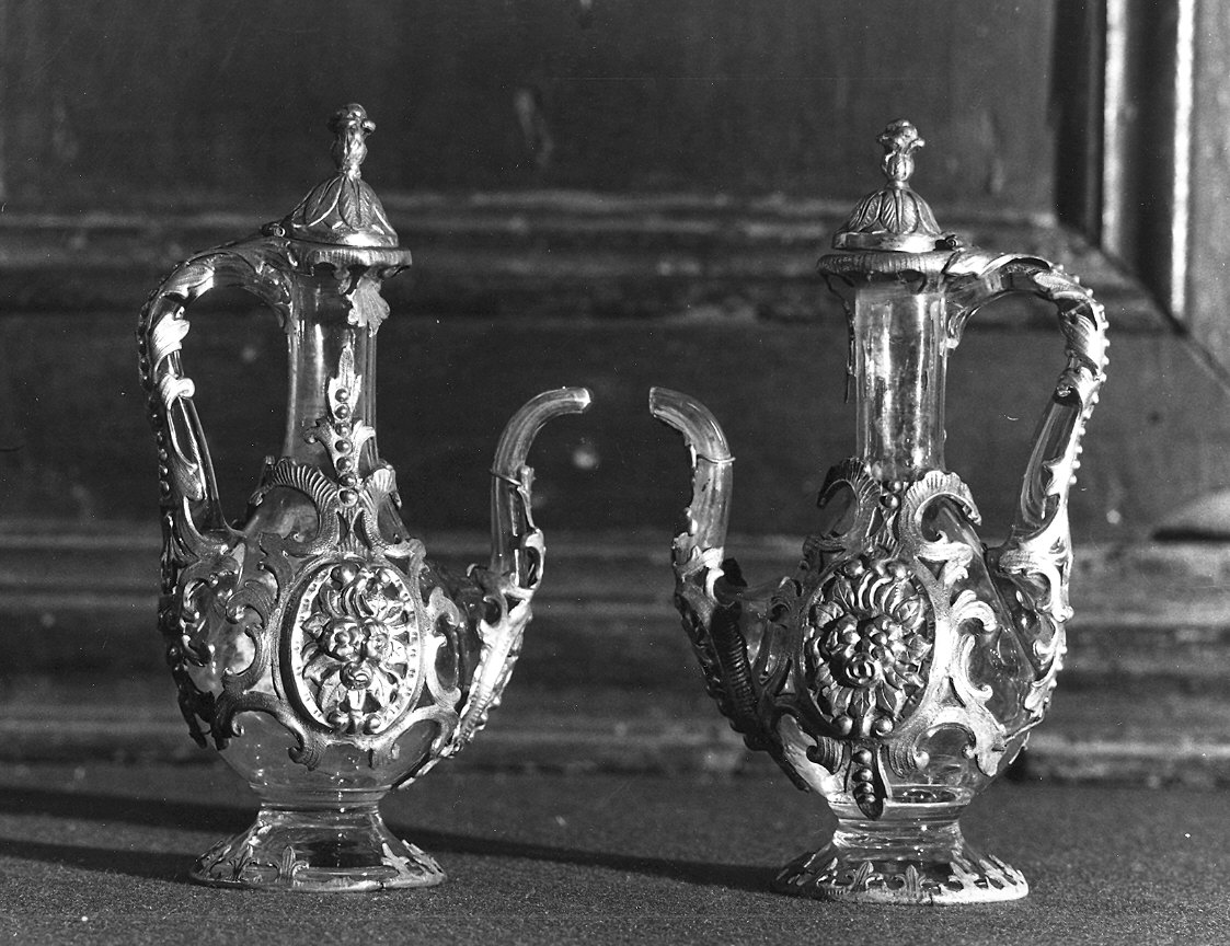 ampolline, coppia - ambito parmense (prima metà sec. XIX)