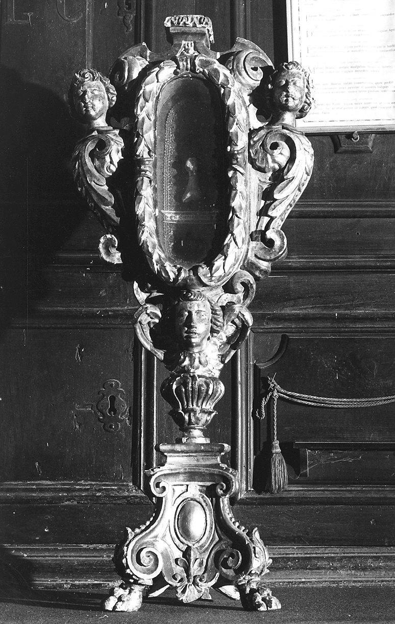 reliquiario - a ostensorio - ambito parmense (seconda metà sec. XVIII)