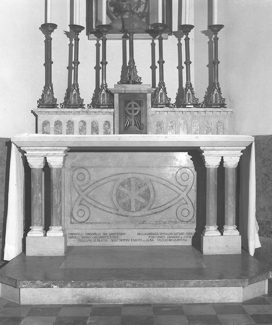 altare - ambito parmense (sec. XX)