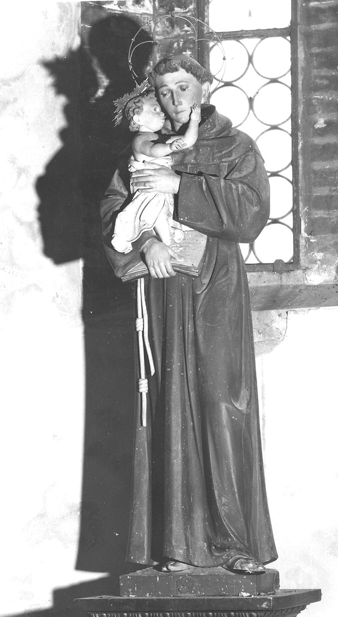 Sant'Antonio da Padova con il bambino (statua) - produzione Italia settentrionale (prima metà sec. XX)