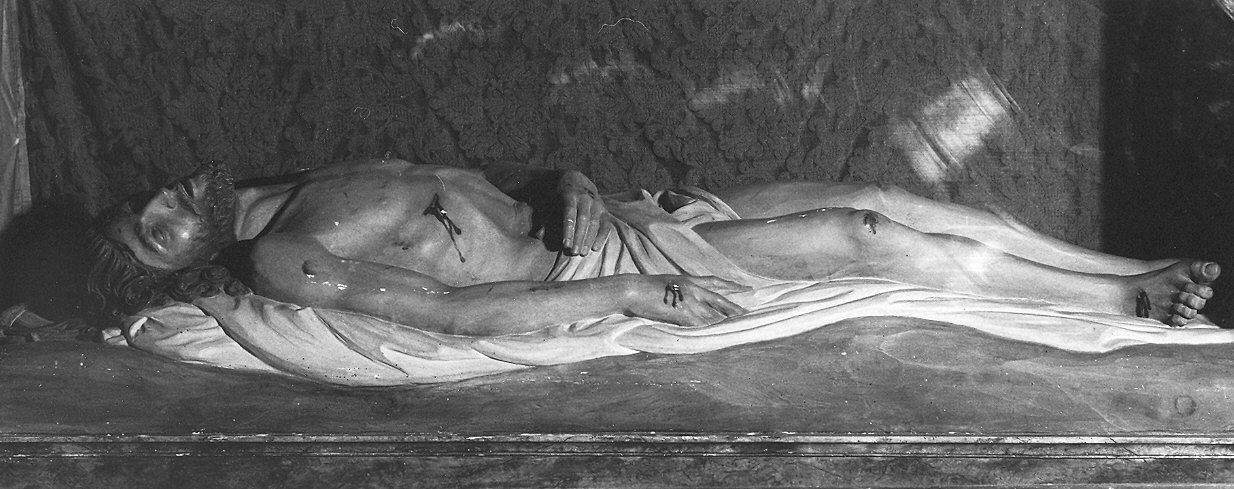Cristo morto (statua) - produzione Italia settentrionale (sec. XX)