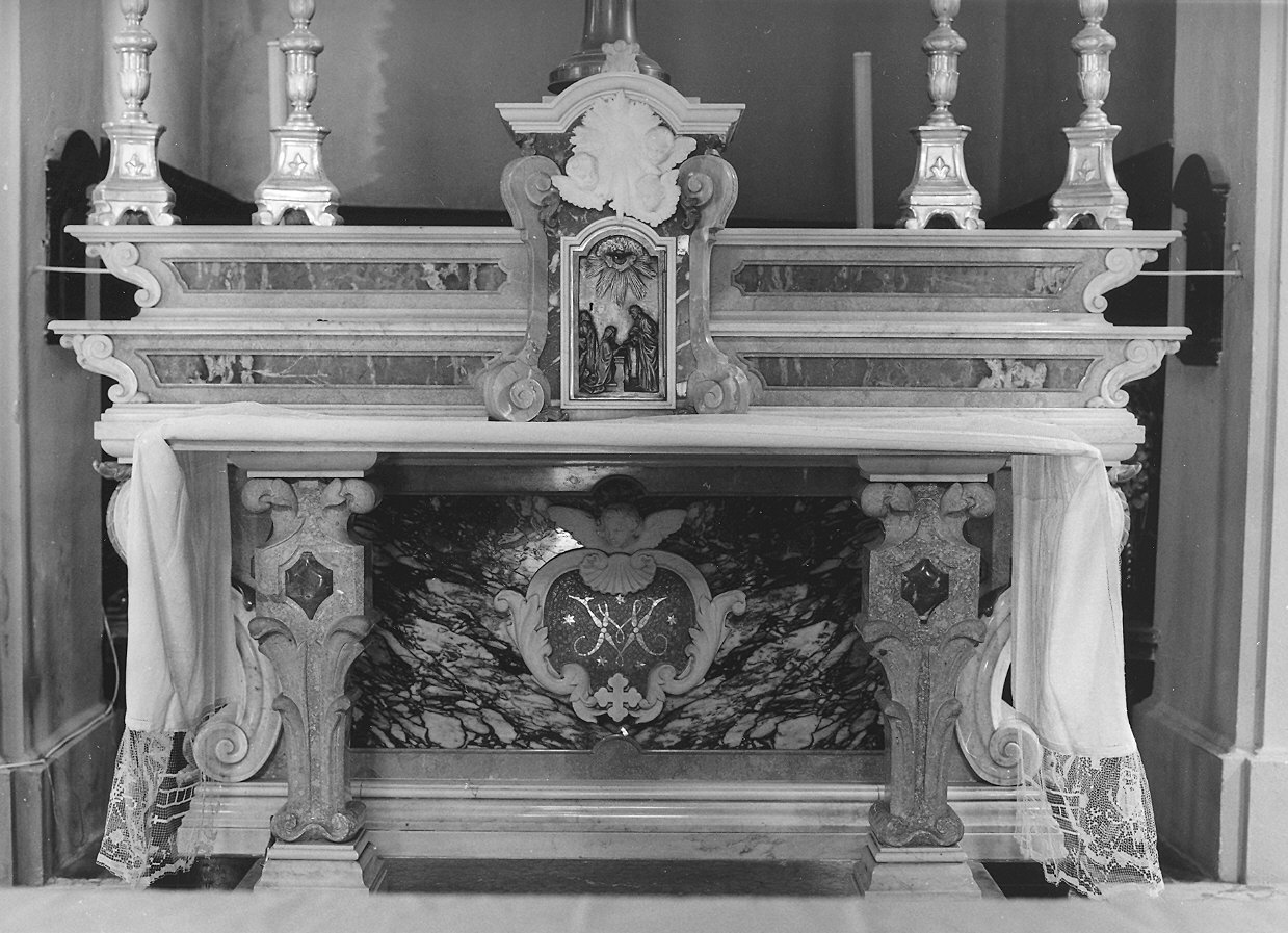 altare maggiore di Berzolla Pietro, Perotti Paolo (sec. XX)
