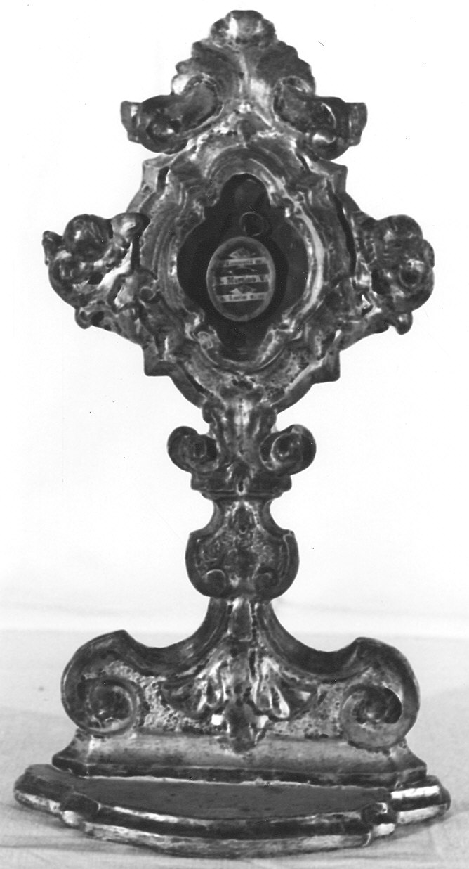 reliquiario - a ostensorio - ambito parmense (metà sec. XVIII)