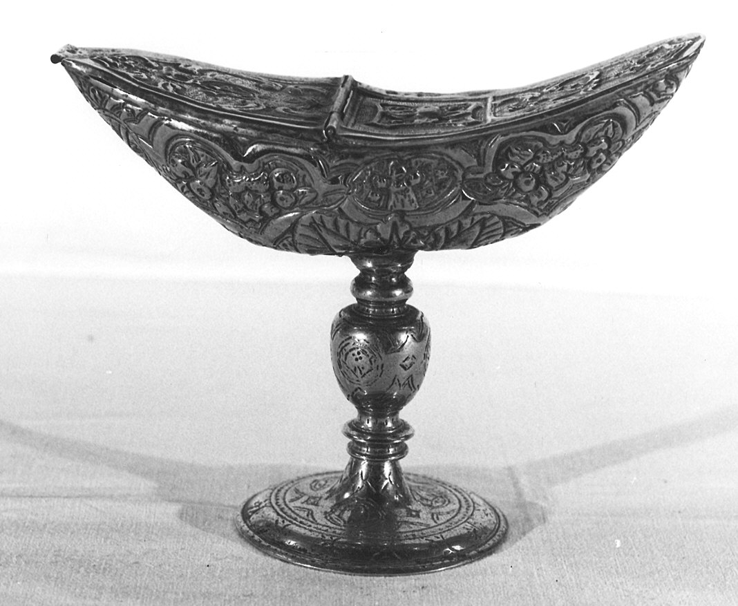 navicella portaincenso - ambito parmense (seconda metà sec. XVII)