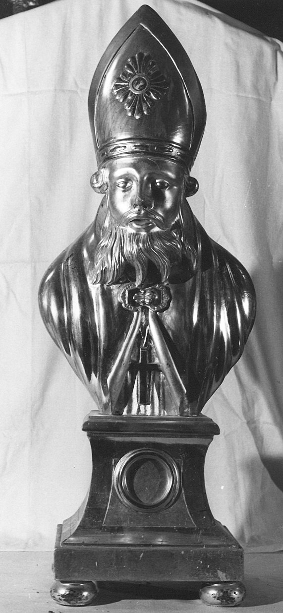 reliquiario - a busto, serie - ambito parmense (terzo quarto sec. XIX)