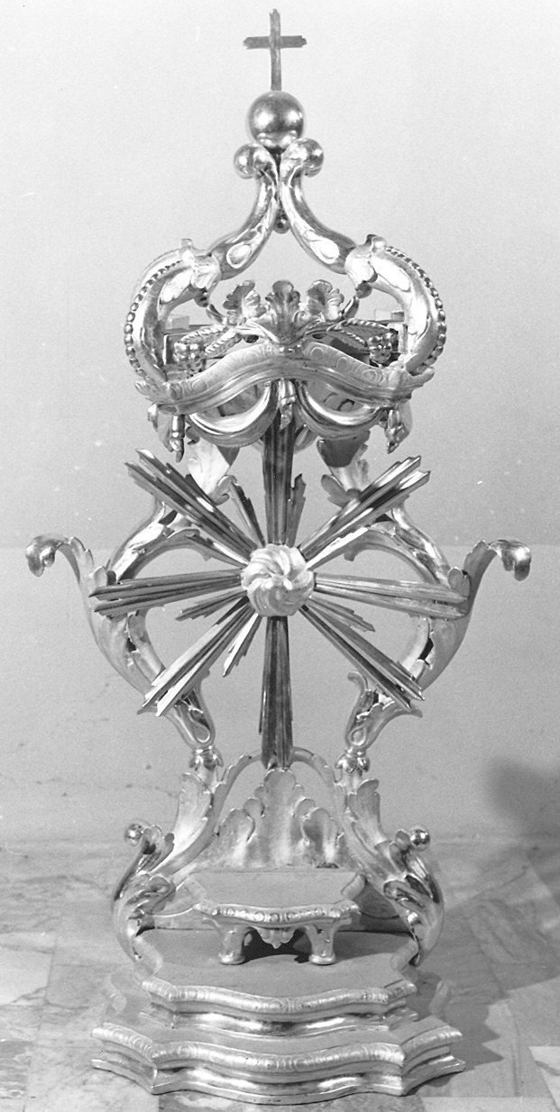 tronetto per esposizione eucaristica - ambito parmense (sec. XIX)