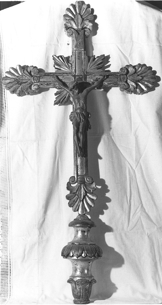 croce processionale - ambito parmense (seconda metà sec. XVIII)