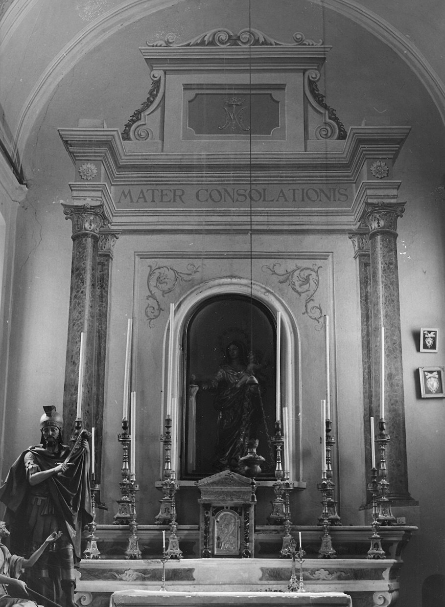 architettura illusionistica (dipinto) - ambito parmense (seconda metà sec. XIX)