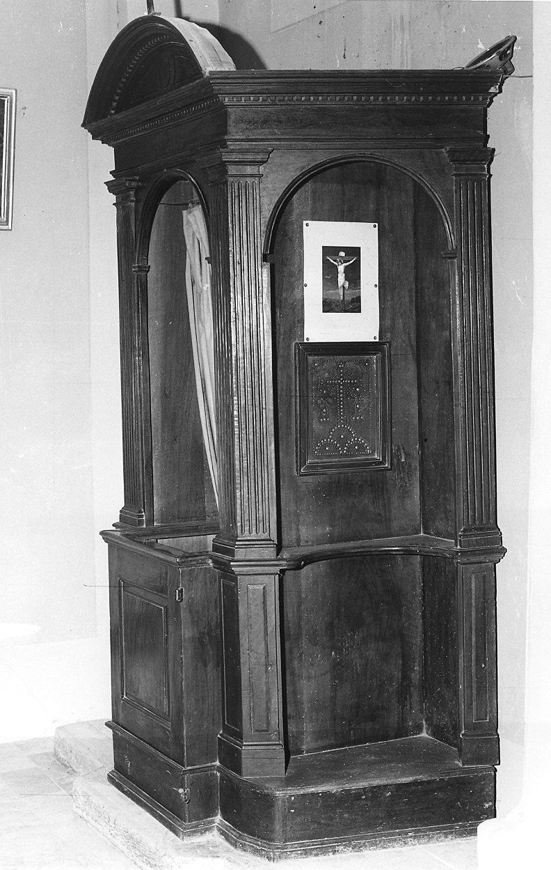 confessionale - ambito parmense (primo quarto sec. XIX)
