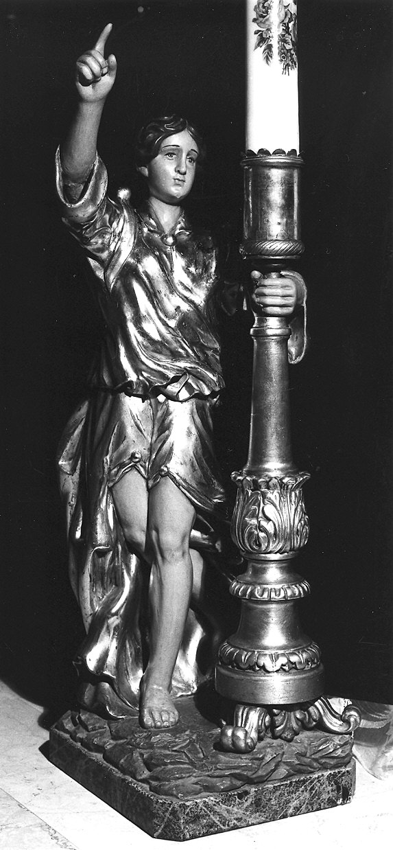 candelabro - a statua - ambito parmense (seconda metà sec. XIX)