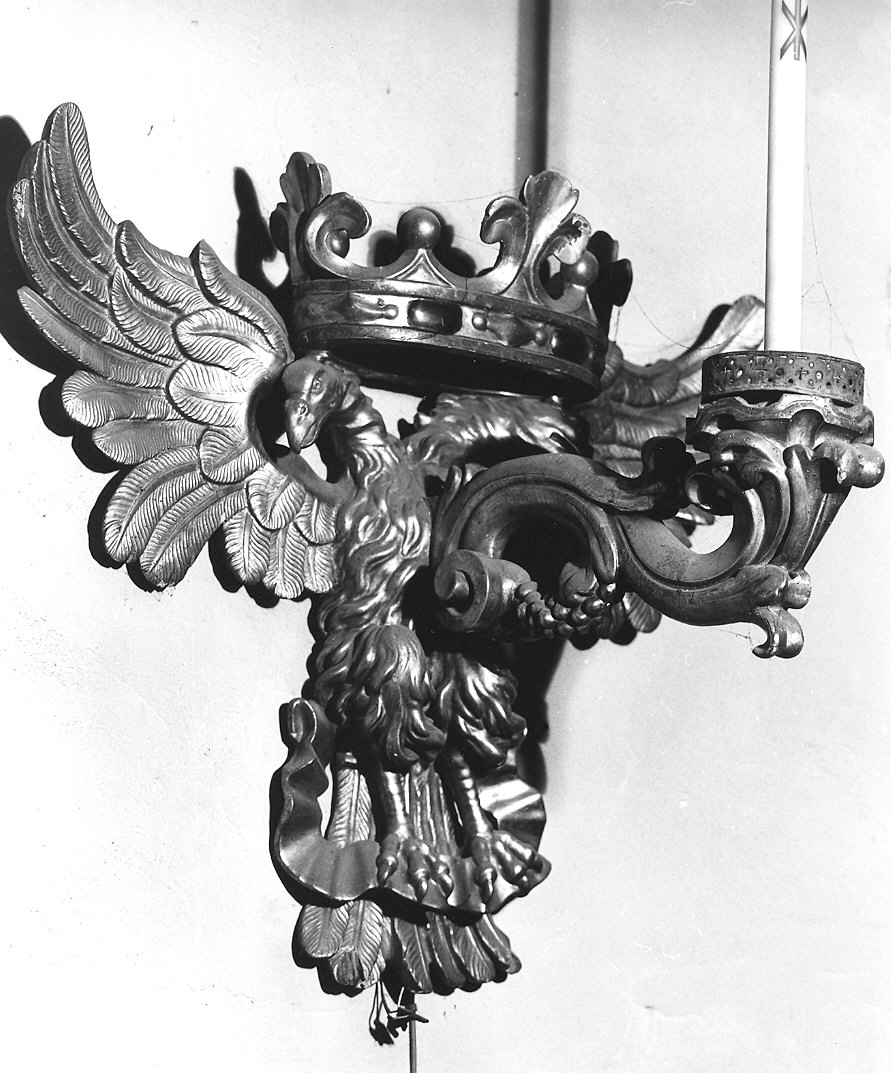 candeliere da parete, coppia - ambito parmense (fine sec. XVII)