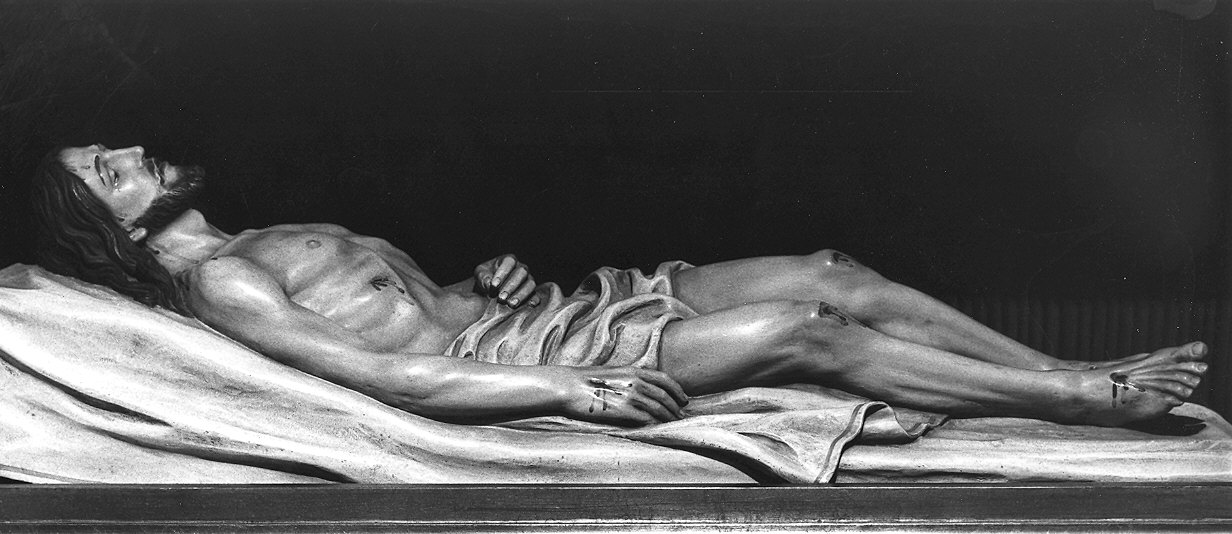 Cristo morto (statua) - ambito Italia settentrionale (sec. XIX)