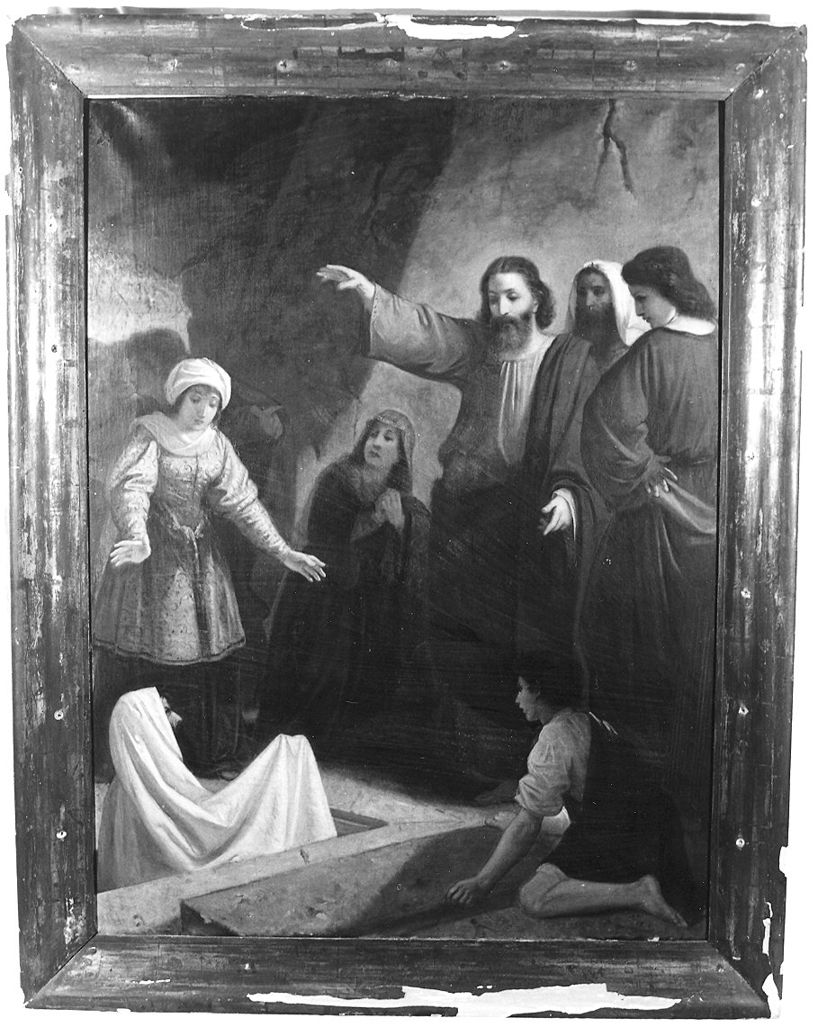 resurrezione di Lazzaro (dipinto) di Spada Francesco (sec. XIX)