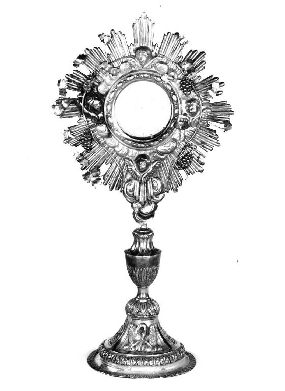 ostensorio - ambito parmense (prima metà sec. XIX)