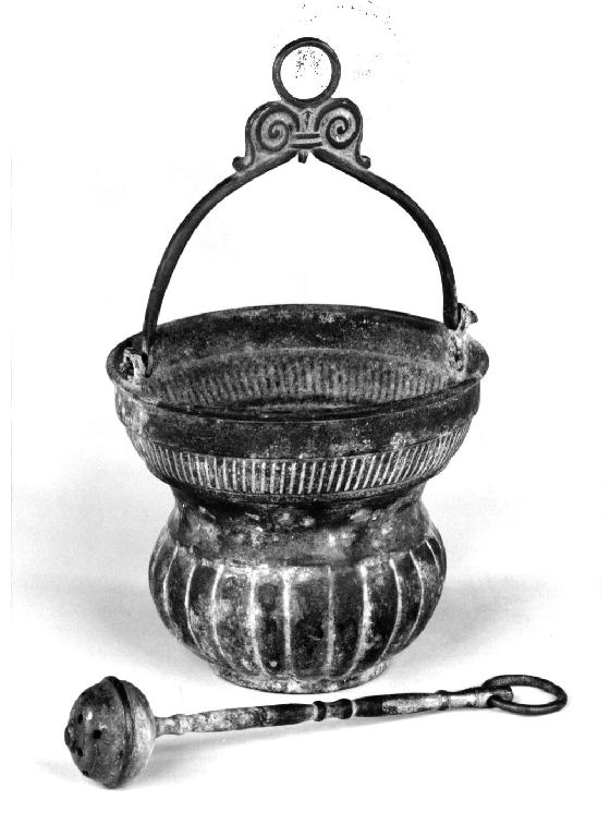 secchiello per l'acqua benedetta - ambito parmense (sec. XIX)