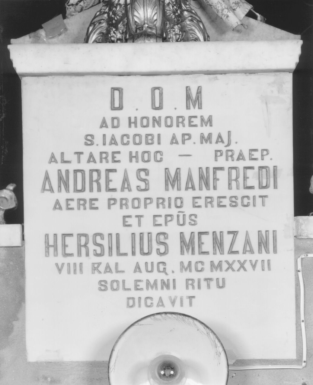 lapide celebrativa - ambito parmense (sec. XX)