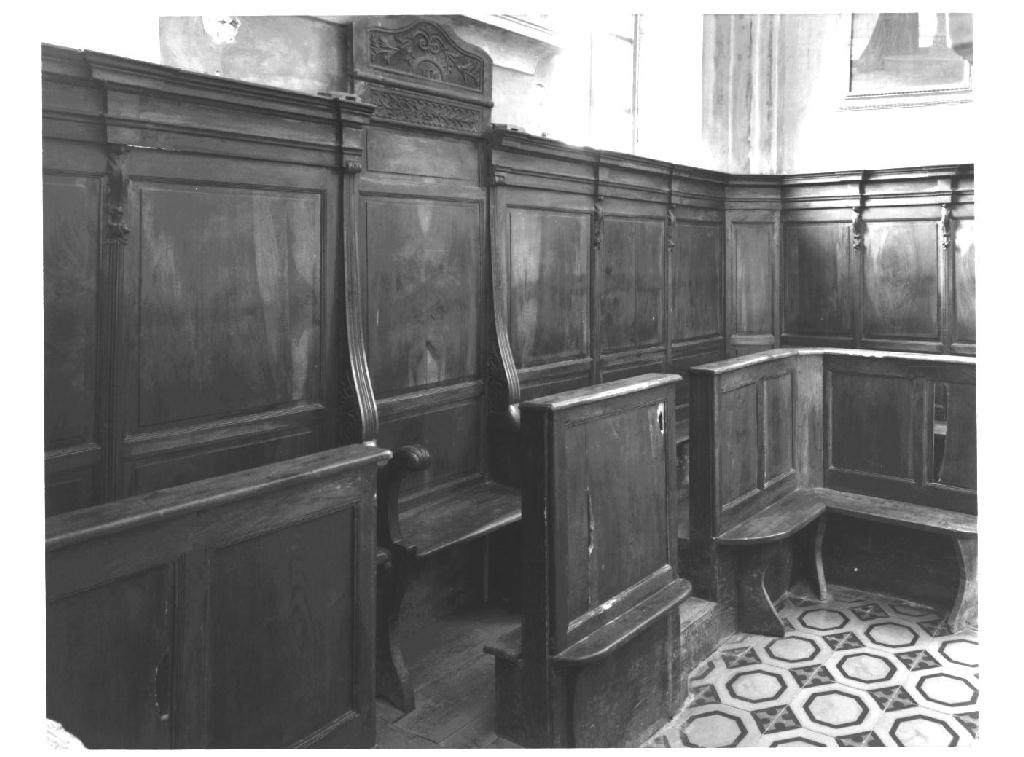 stalli del coro - ambito parmense (sec. XIX)