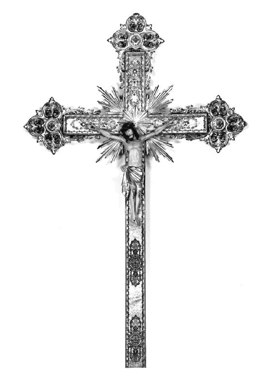 croce da parete - ambito parmense (sec. XX)