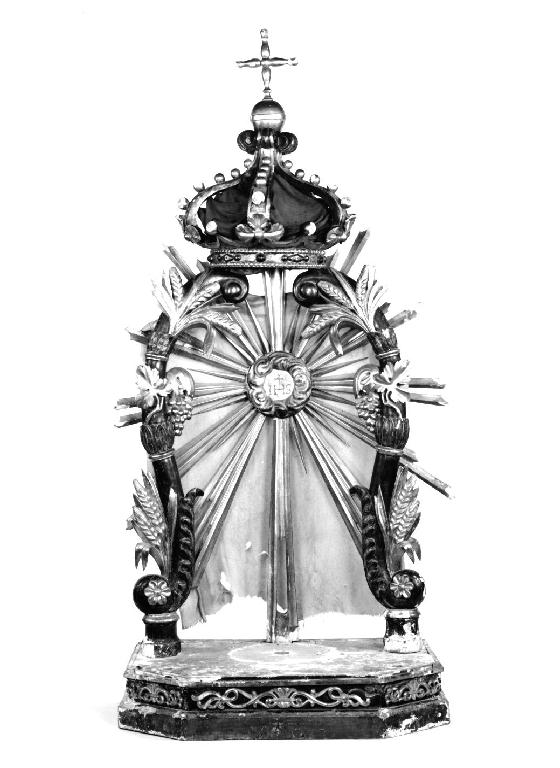 tronetto per esposizione eucaristica - ambito ligure (sec. XIX)