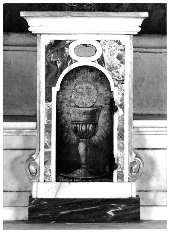 tabernacolo, elemento d'insieme - ambito carrarese (sec. XVIII)