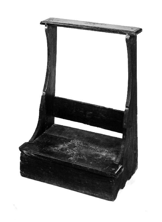 inginocchiatoio - ambito parmense (secc. XVIII/ XIX)