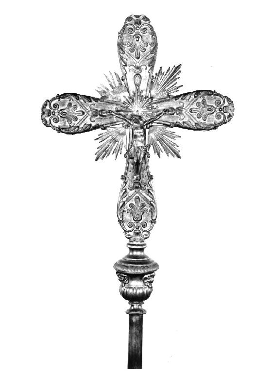 croce processionale - ambito parmense (fine/inizio secc. XIX/ XX)