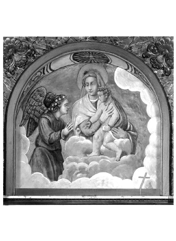 Madonna con Bambino e angelo (dipinto) - ambito parmense (prima metà sec. XX)