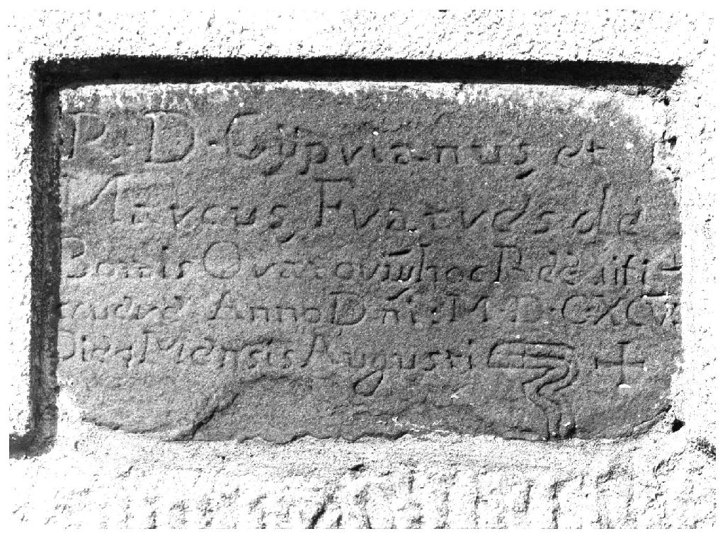 lapide - ambito parmense (sec. XVII)