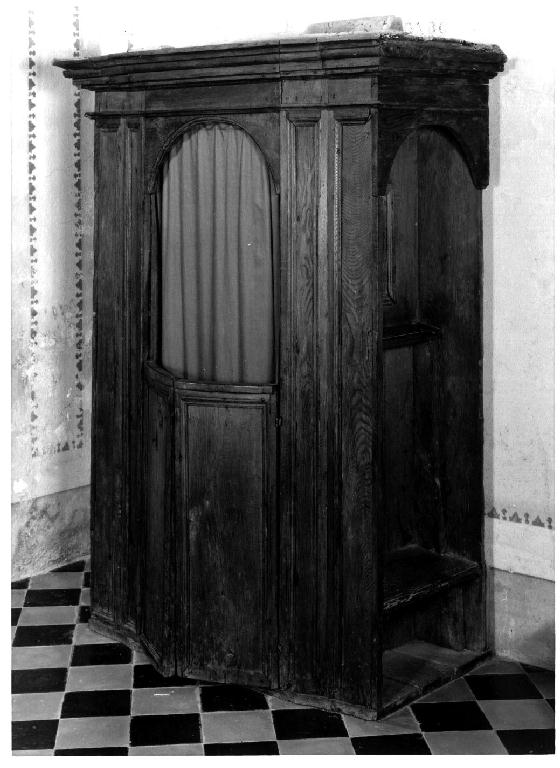 confessionale - ambito emiliano (sec. XVII, sec. XVIII)