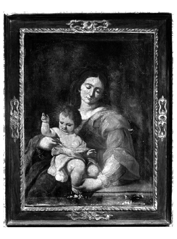 Madonna con Bambino benedicente (dipinto) - ambito parmense (seconda metà sec. XVII)