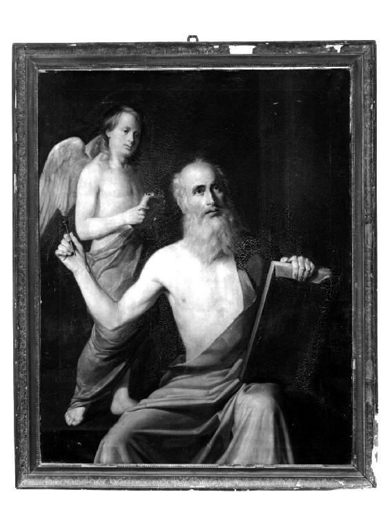 San Matteo e l'angelo (dipinto) di Signorini Gaetano (sec. XIX)