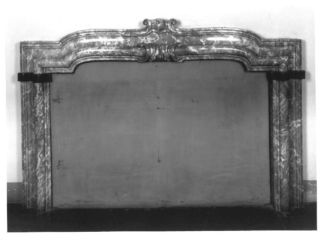 mostra di camino, opera isolata - ambito parmense (prima metà sec. XVII)