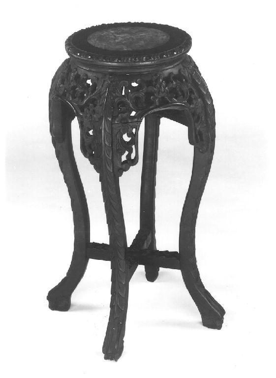 sgabello, opera isolata - manifattura emiliana (fine sec. XIX)